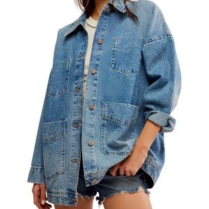 We The Free Avery Chore Coat Blue Jean Jacket